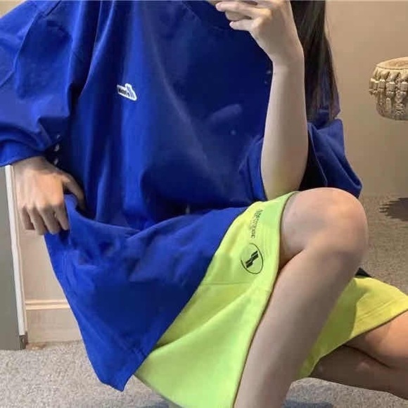 We11done oversized blue small logo T-shirt - Picture 4 of 4